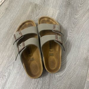 Birkenstock Arizona Birko-Flor Nubuck Stone
